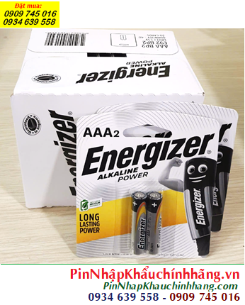 COMBO 01hộp=40viên Pin AAA 1.5v Energizer E92-BP2 /MẪU MỚI _Giá 640.000/Hộp